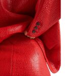 PRADA NAPPA LEATHER SKIRT IN RED