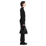 PROENZA MEDIUM DRAWSTRING SHOULDER BAG BLACK