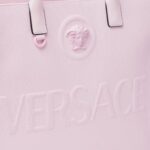 VERSACE LA MEDUSA CANVAS LARGE TOTE BAG