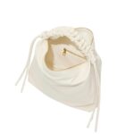 PROENZA MEDIUM DRAWSTRING SHOULDER BAG WHITE