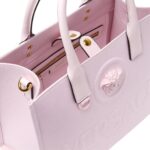 VERSACE LA MEDUSA CANVAS SMALL TOTE BAG