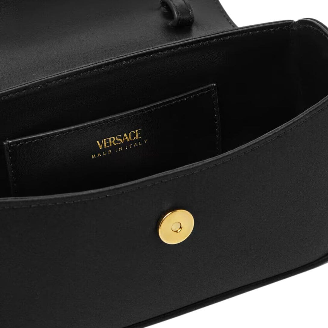 VERSACE LA MEDUSA SATIN MINI BAG