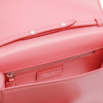 SANTONI PINK LEATHER CROSSBODY BAG