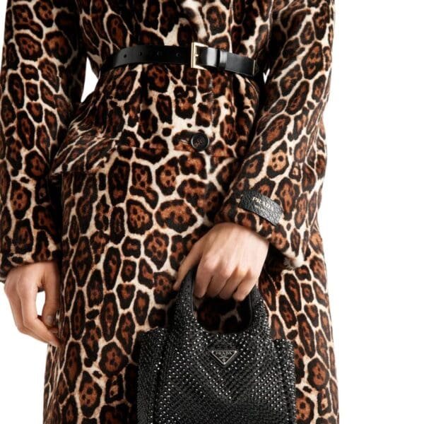 PRADA PRINTED SHEEPSKIN COAT