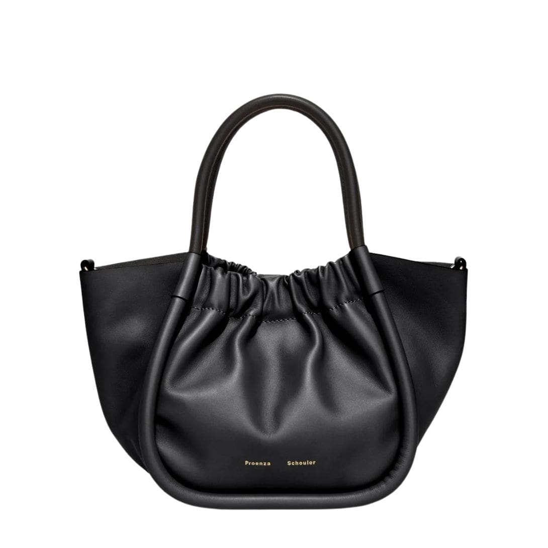 PROENZA SMALL RUCHED CROSSBODY TOTE BLACK