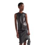 PRADA STRETCH NAPPA LEATHER VEST