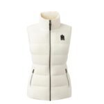 MACKAGE GISELA STRETCH LIGHT DOWN VEST WITH STAND COLLAR