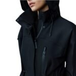 mackage alize rain parka with storm visor