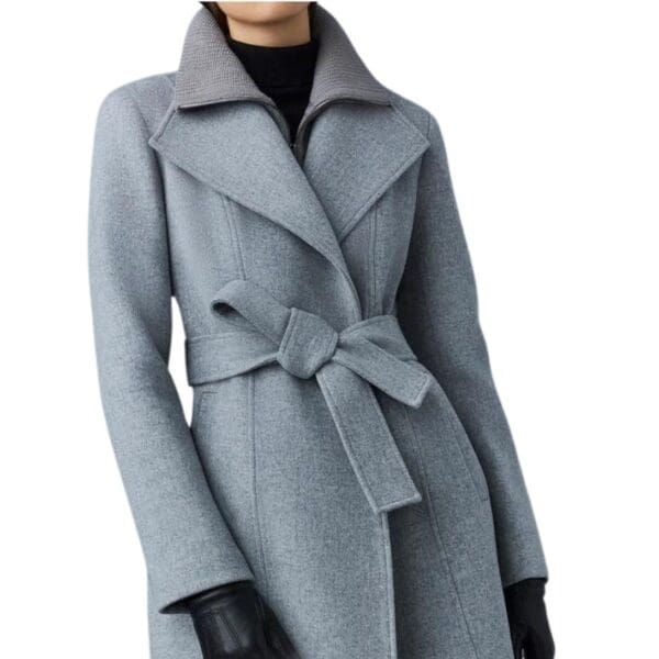 MACKAGE NORITA 2-IN-1 DOUBLE FACE WOOL COAT WITH SASH - Image 5