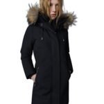 MACKAGE SHILOH 2-IN-1 FITTED DOWN COAT WITH REMOVABLE BIB AND NATURAL FUR