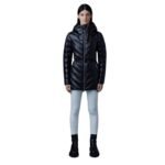MACKAGE ARITA LIGHT HOODED DOWN CHEVRON JACKET