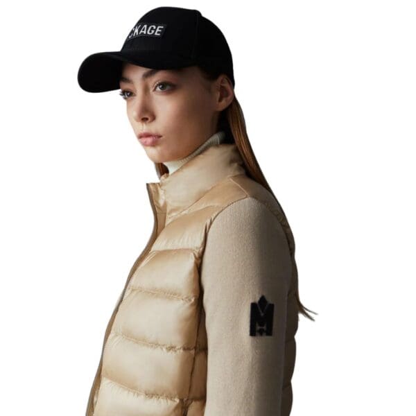 MACKAGE OCEANE RECYCLED HYBRID JACKET WITH RIB KNIT SLEEVES