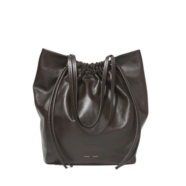 PROENZA DRAWSTRING TOTE DARK CHOCOLATE