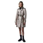 MACKAGE MELY LONG LEATHER TRENCH COAT
