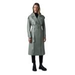 MACKAGE CARMELA LEATHER TRENCH WITH BELT
