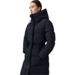 MACKAGE ISHANI-CITY LONG DOWN QUILTED COAT WITH HOOD