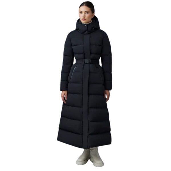 MACKAGE CALINA-CITY STRETCH LIGHT DOWN MAXI COAT