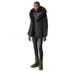 MACKAGE ADALI DOWN COAT WITH SHEEPSKIN SIGNATURE MACKAGE COLLAR