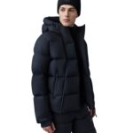 MACKAGE KENJI DOWN SKI JACKET WITH ASYMMETRICAL ZIP CLOSURE