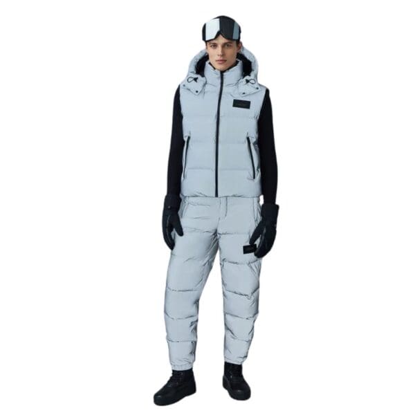 MACKAGE HUGH-RF DOWN VEST WITH REMOVABLE HOOD AND REFLECTIVE SHELL
