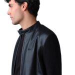 mackage dominic knit mixed-media jacket