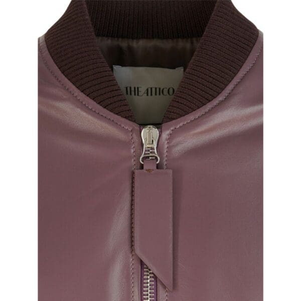THE ATTICO ANJA MAUVE BOMBER