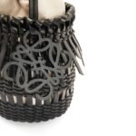 LOEWE SMALL FRINGED BUCKET BAG IN CALFSKIN