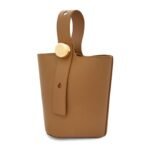 LOEWE PEBBLE MINI BUCKET BAG IN SOFT CALFSKIN