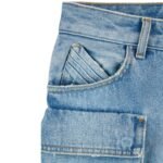 vTHE ATTICO SKY BLUE MIDI SKIRT