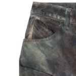 THE ATTICO FERN STAINED GREEN CAMOUFLAGE LONG PANTS