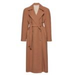 MAGDA BUTRYM CASHMERE WRAP COAT IN CAMEL