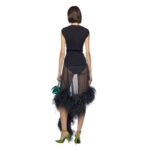 THE ATTICO MYA BLACK MINI SKIRT