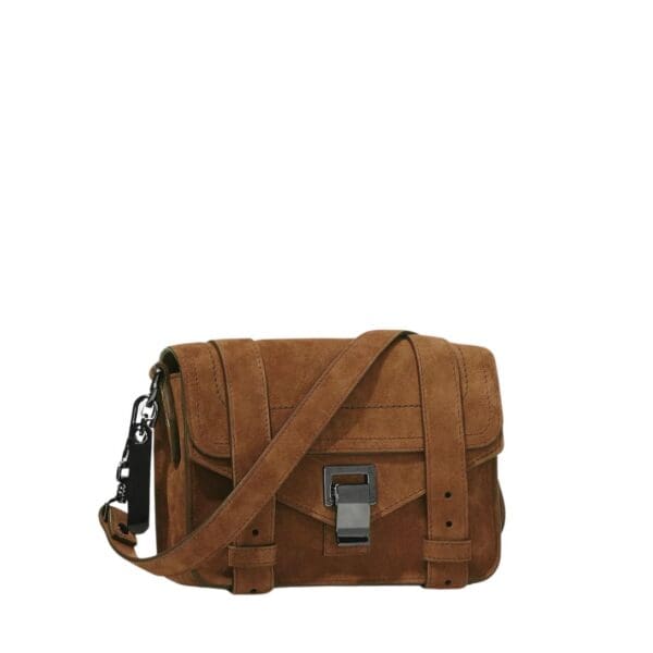 PROENZA PS1 MINI CROSBODY BAG IN SUEDE WALNUT