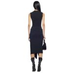 THE ATTICO ''DESAI'' BLACK MINI DRESS
