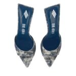 THE ATTICO ESTER BLUE DENIM MULE