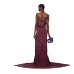 THE ATTICO DARK GRAPE MINI DRESS