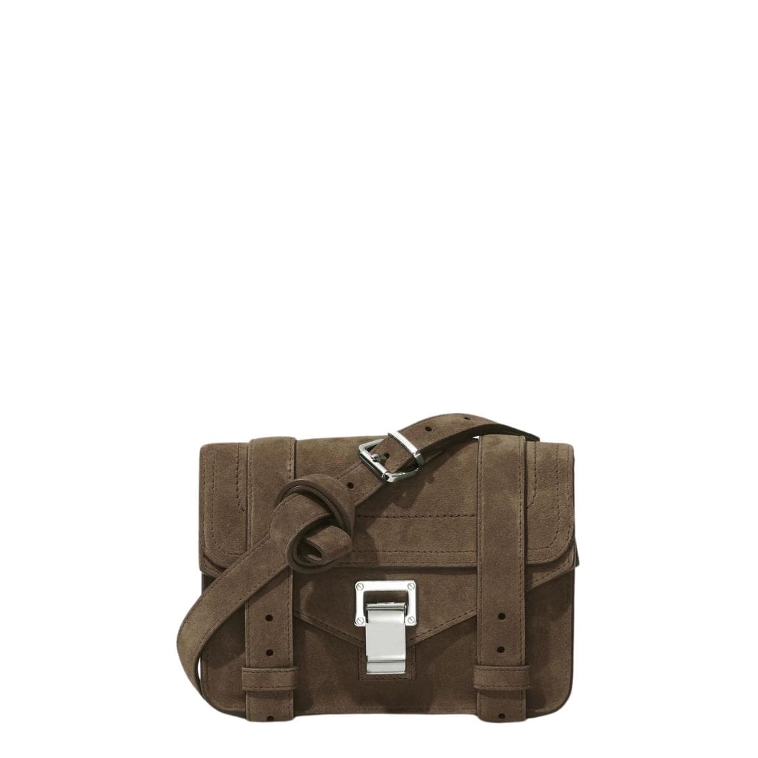 PROENZA PS1 MINI CROSBODY BAG IN SUEDE TEAK