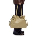 LOEWE LARGE FLAMENCO CLUTCH BAG IN CALFSKIN NAPPA