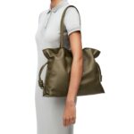 LOEWE LARGE FLAMENCO CLUTCH BAG IN CALFSKIN NAPPA