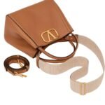 VALENTINO GARAVANI ALLTIME MEDIUM HANDBAG IN GRAINY CALFSKIN