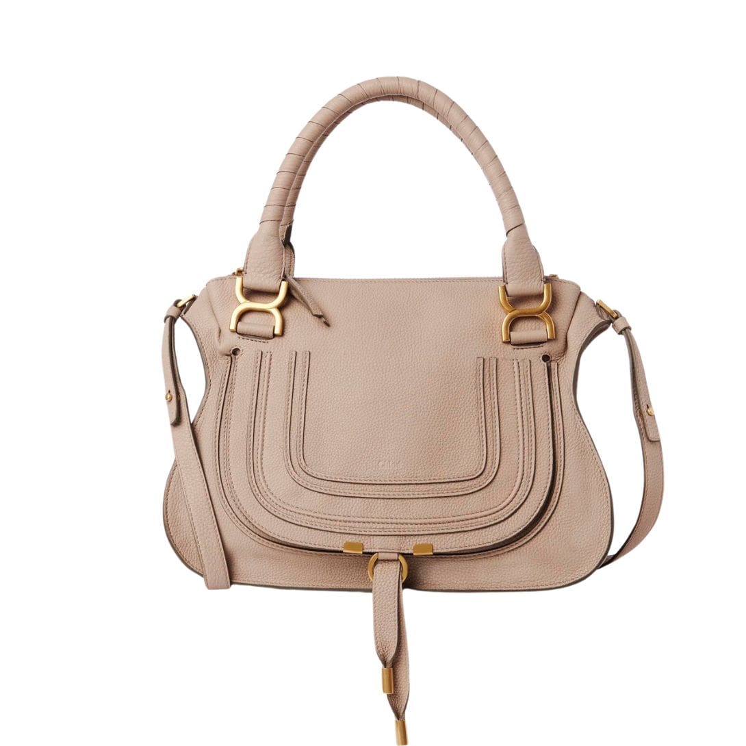 CHLOE MARCIE DOUBLE CARRY BAG NOMAD BEIGE