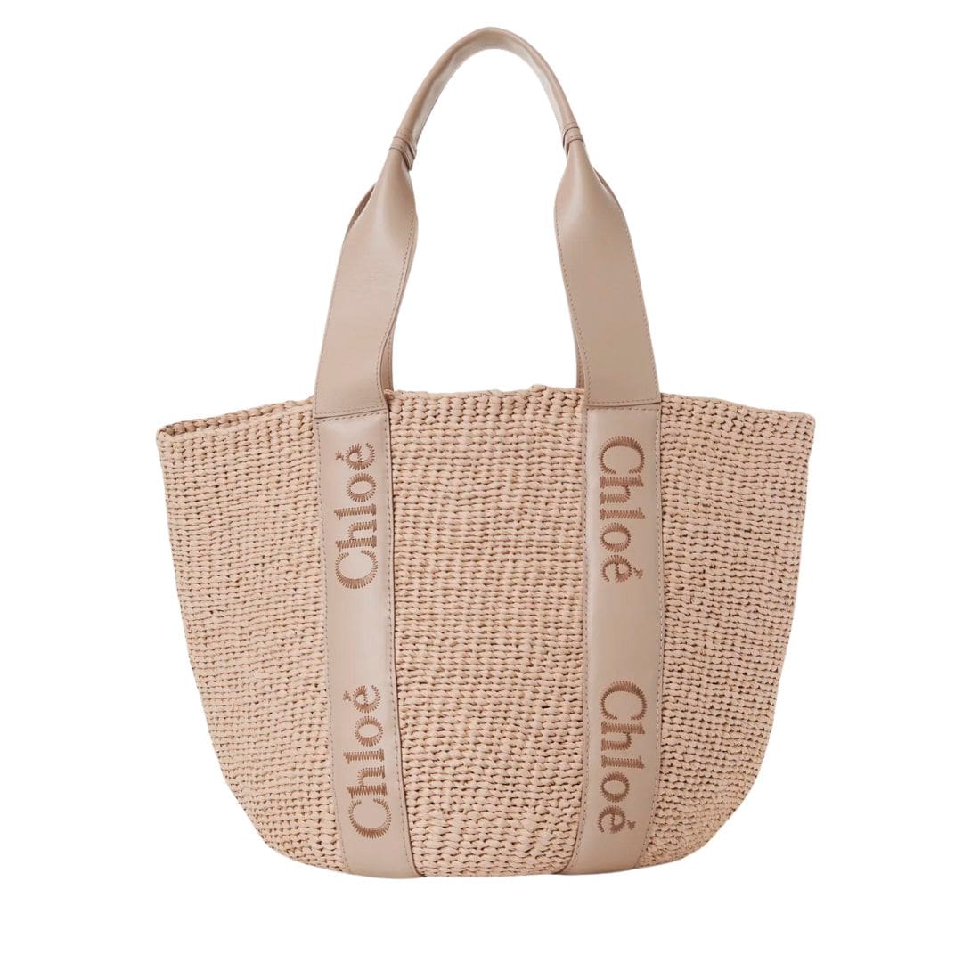 CHLOE LARGE WOODY BASKET ARGIL BROWN