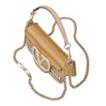 VALENTINO GARAVANI LOCÒ EMBROIDERED SMALL SHOULDER BAG