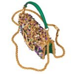 VALENTINO GARAVANI SMALL LOCÒ SHOULDER BAG WITH 3D EMBROIDERY