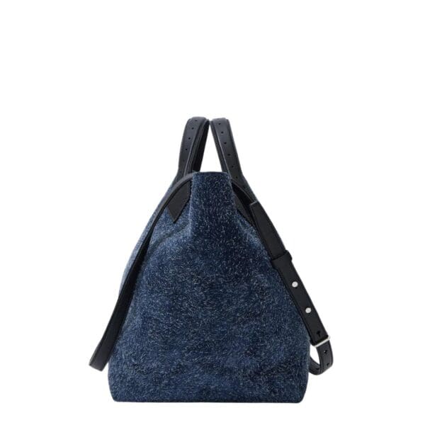 PROENZA LARGE CHELSEA TOTE IN BRUSHED SUEDE DEEP NAVY