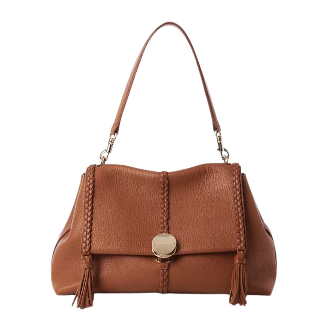 CHLOE PENELOPE MEDIUM SOFT SHOULDER BAG CARAMEL