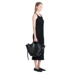 PROENZA LARGE CHELSEA TOTE IN PERFORATED LEATHER BLACK