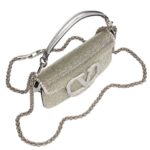 VALENTINO GARAVANI LOCÒ EMBROIDERED SMALL SHOULDER BAG
