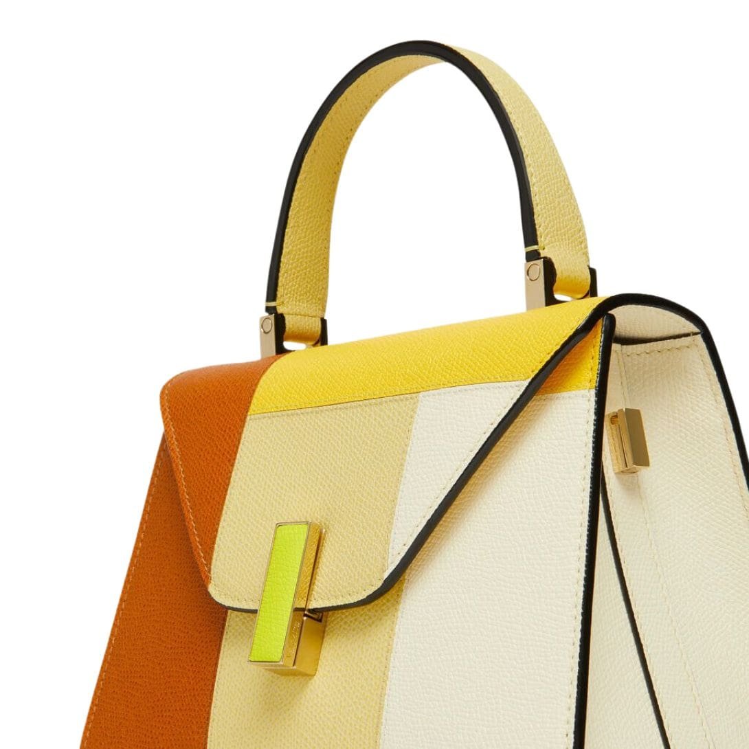 VALEXTRA ISIDE BAG INTARSIA COLOUR BLOCK