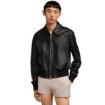 AMI ZIPPED JACKET IN BLACK